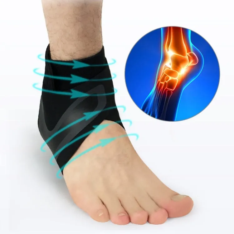 Sport Ankle Support Elastic High Protect Sports Ankle Equipment Safety Running Basketball Ankle Brace Support, Size:L(Left)