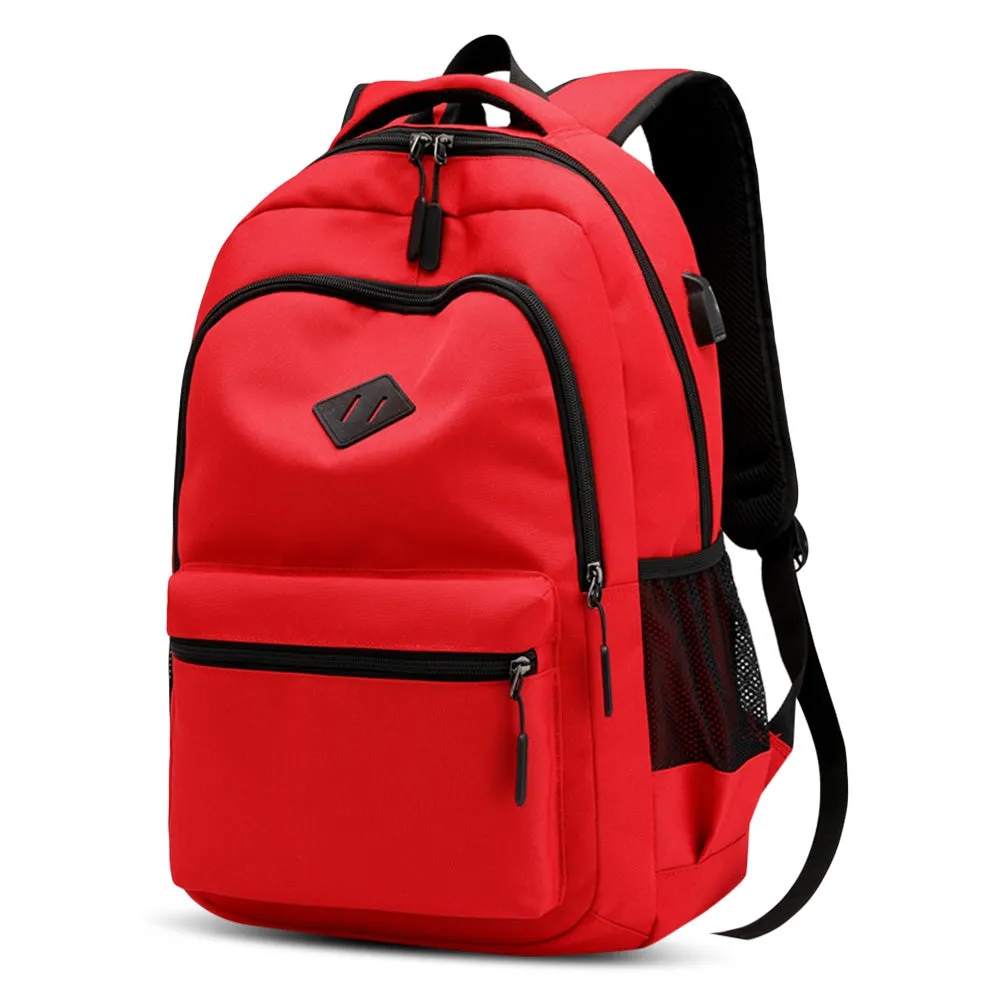 USB Charging Laptop Backpack Large Capacity Travel Bag