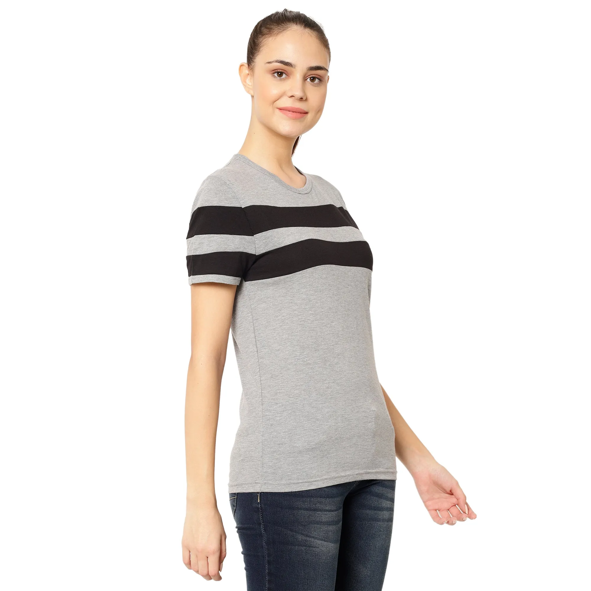 Vimal Jonney Grey Color T-shirt For Women