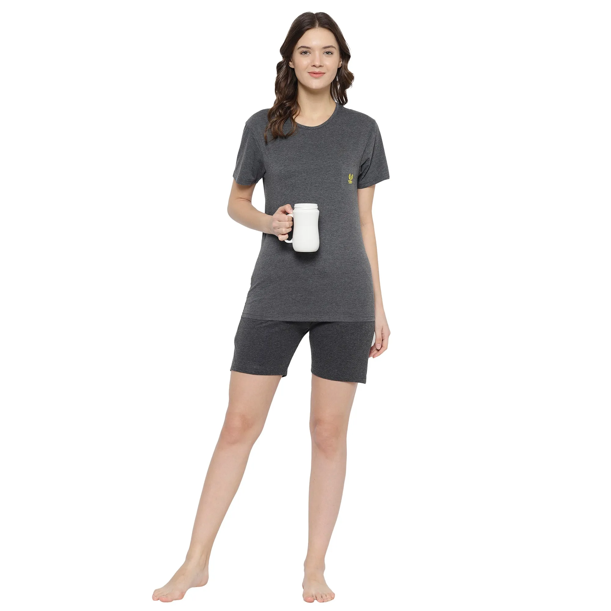 Vimal Jonney Grey Women's Night Suit