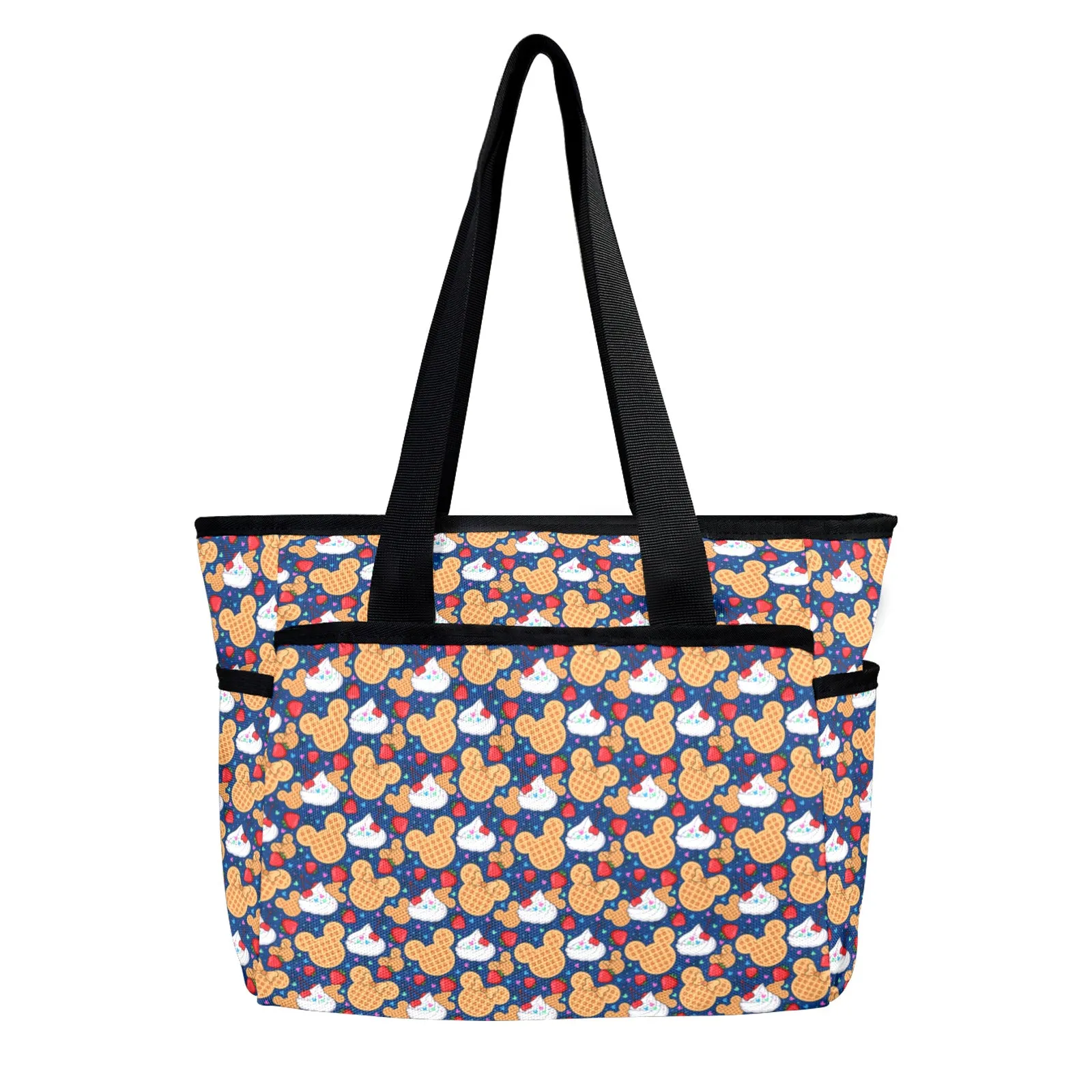 Waffles Large Capacity Insulated Tote Bag